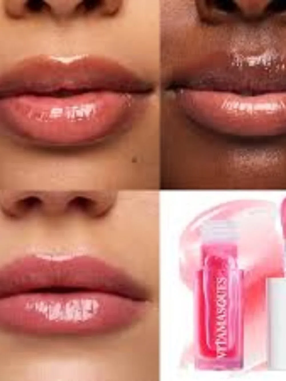 NWT Vitamasques Glow Lip Oil - Strawberry Glaze | Sheer Pink (5.1ml)